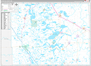 Otter Tail Wall Map Premium Style